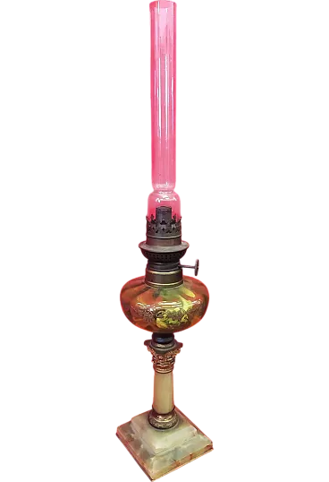 Oil lamp in alabaster, '800