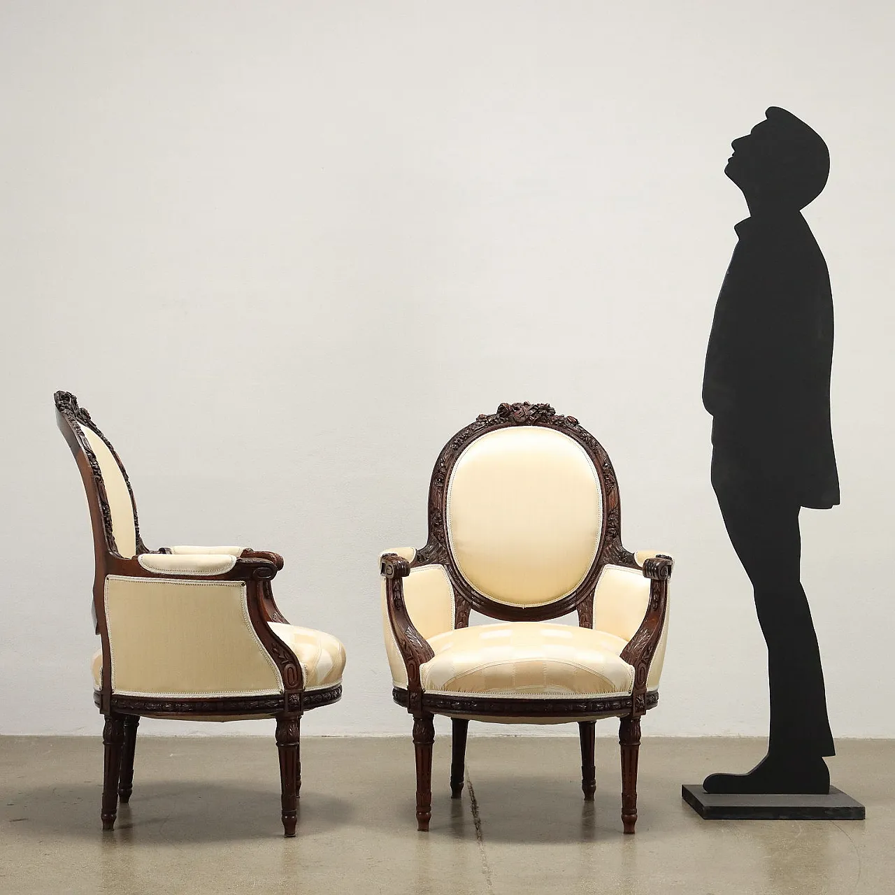 Coppia di poltrone in stile Neoclassico, inizio '900 2