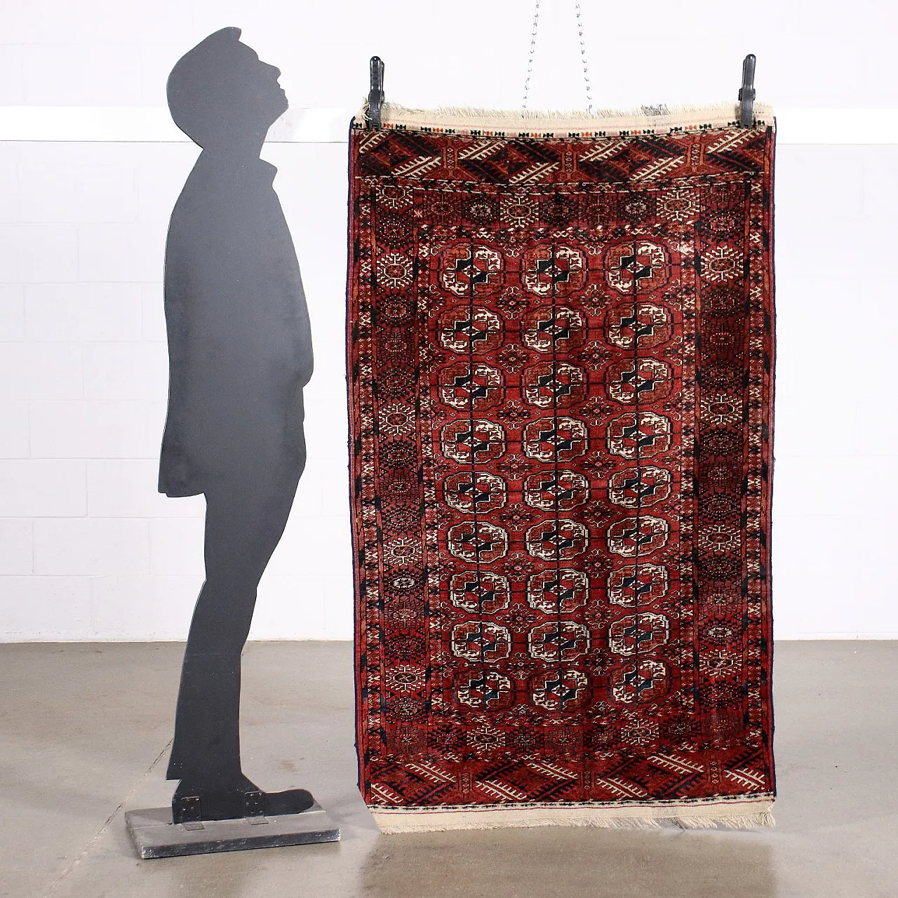 Bukhara Turkmenistan wool carpet, 1940s 2