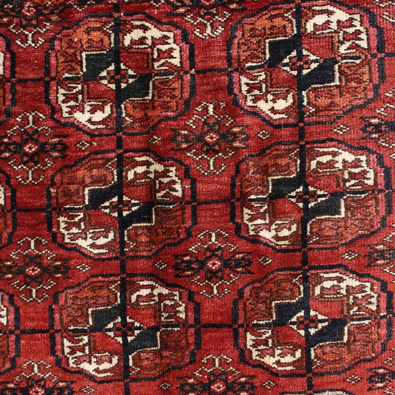 Bukhara Turkmenistan wool carpet, 1940s 3