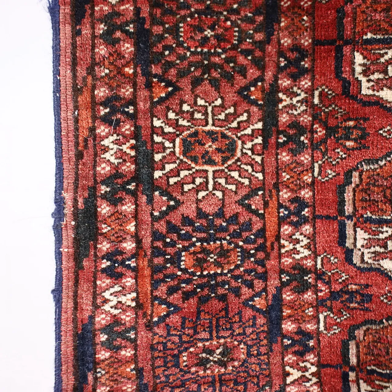 Bukhara Turkmenistan wool carpet, 1940s 5