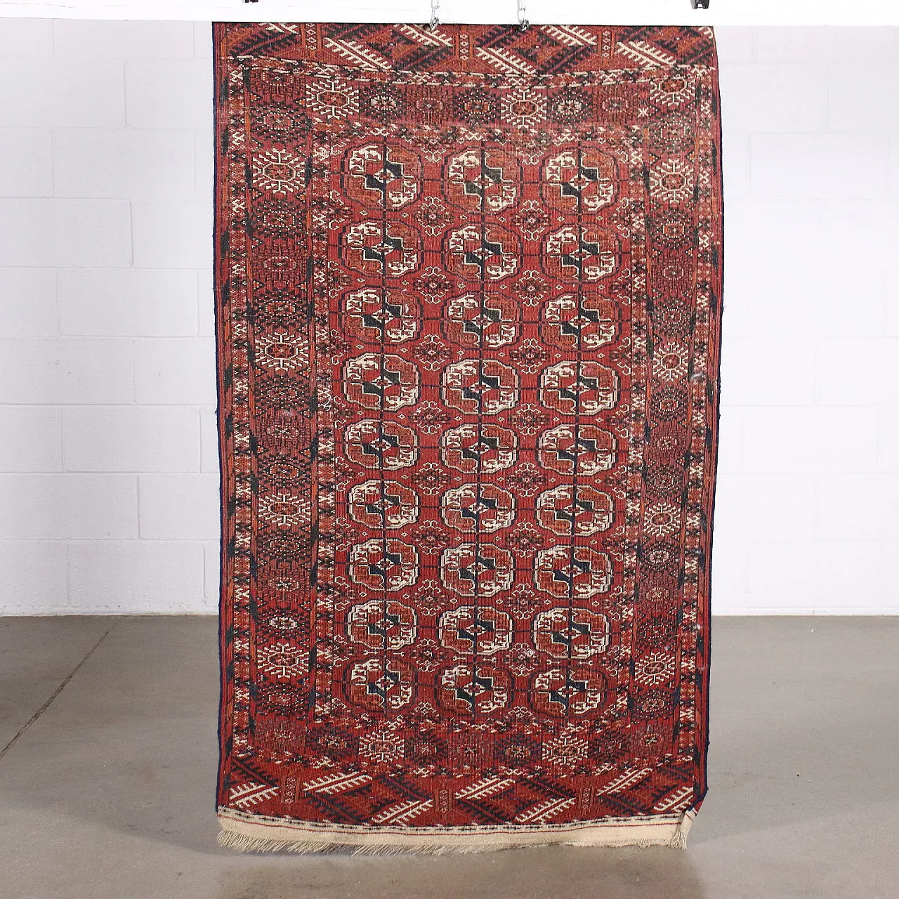 Bukhara Turkmenistan wool carpet, 1940s 6