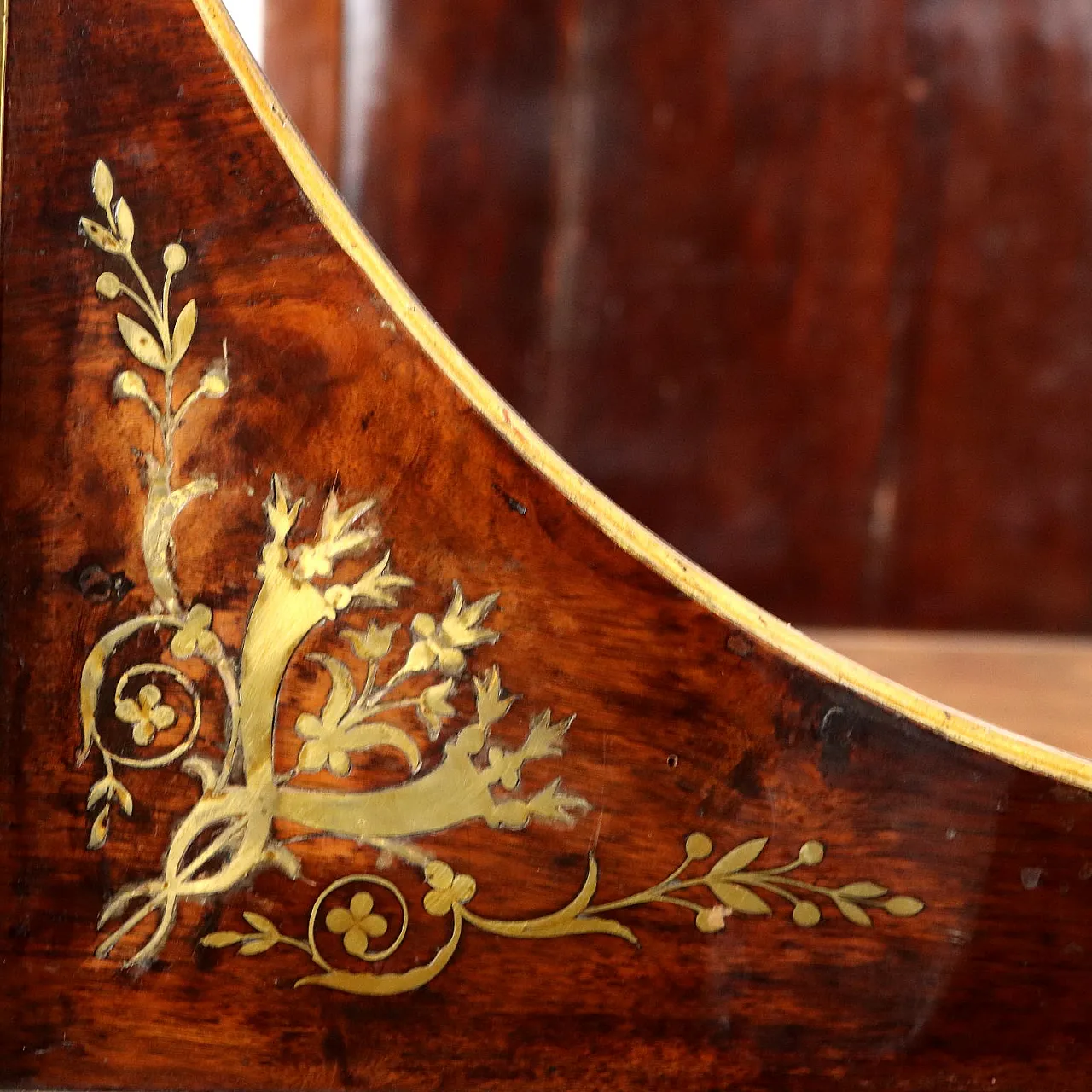 Letto singolo Impero in noce, primo '800 5