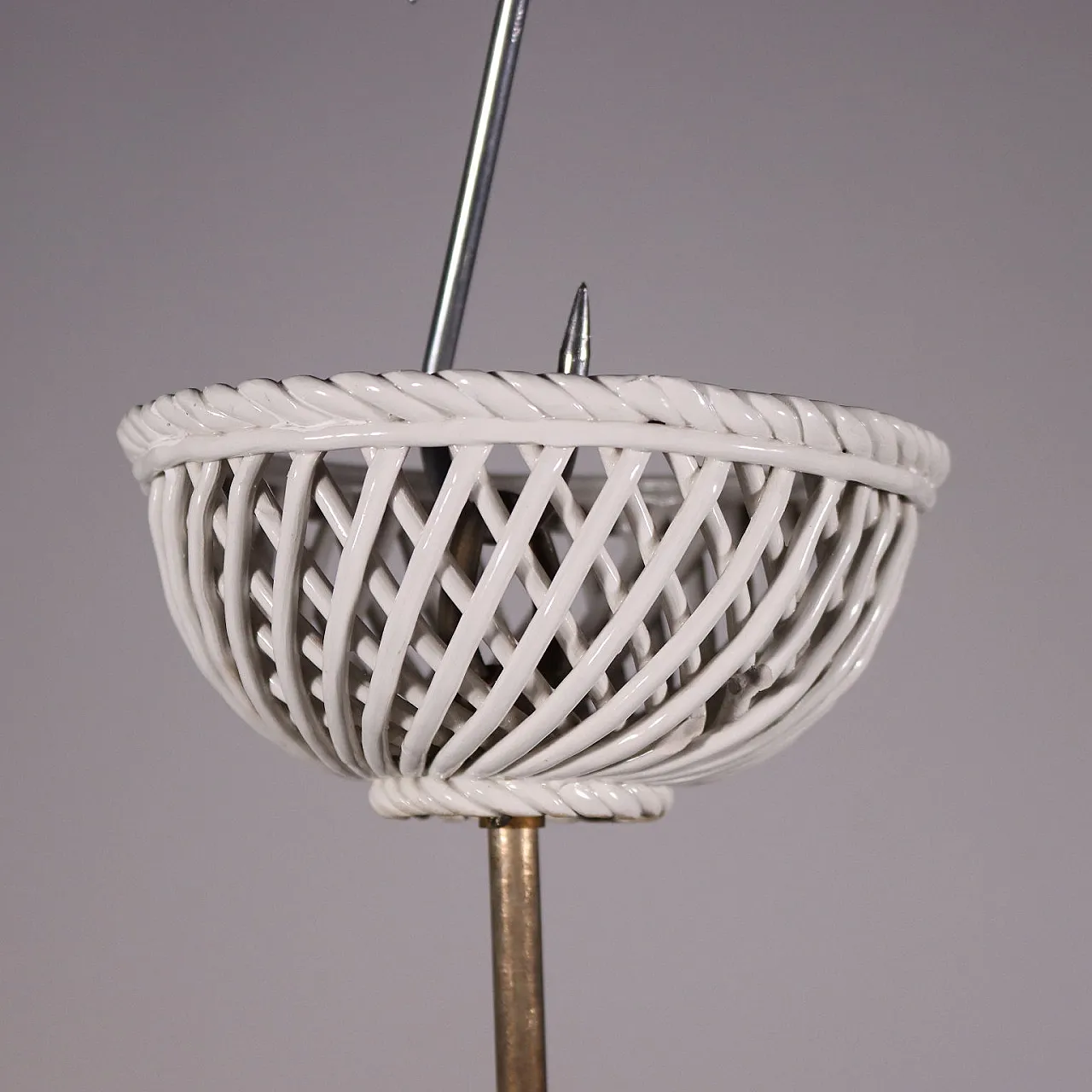 Lampadario in stile Capodimonte, del '900 7