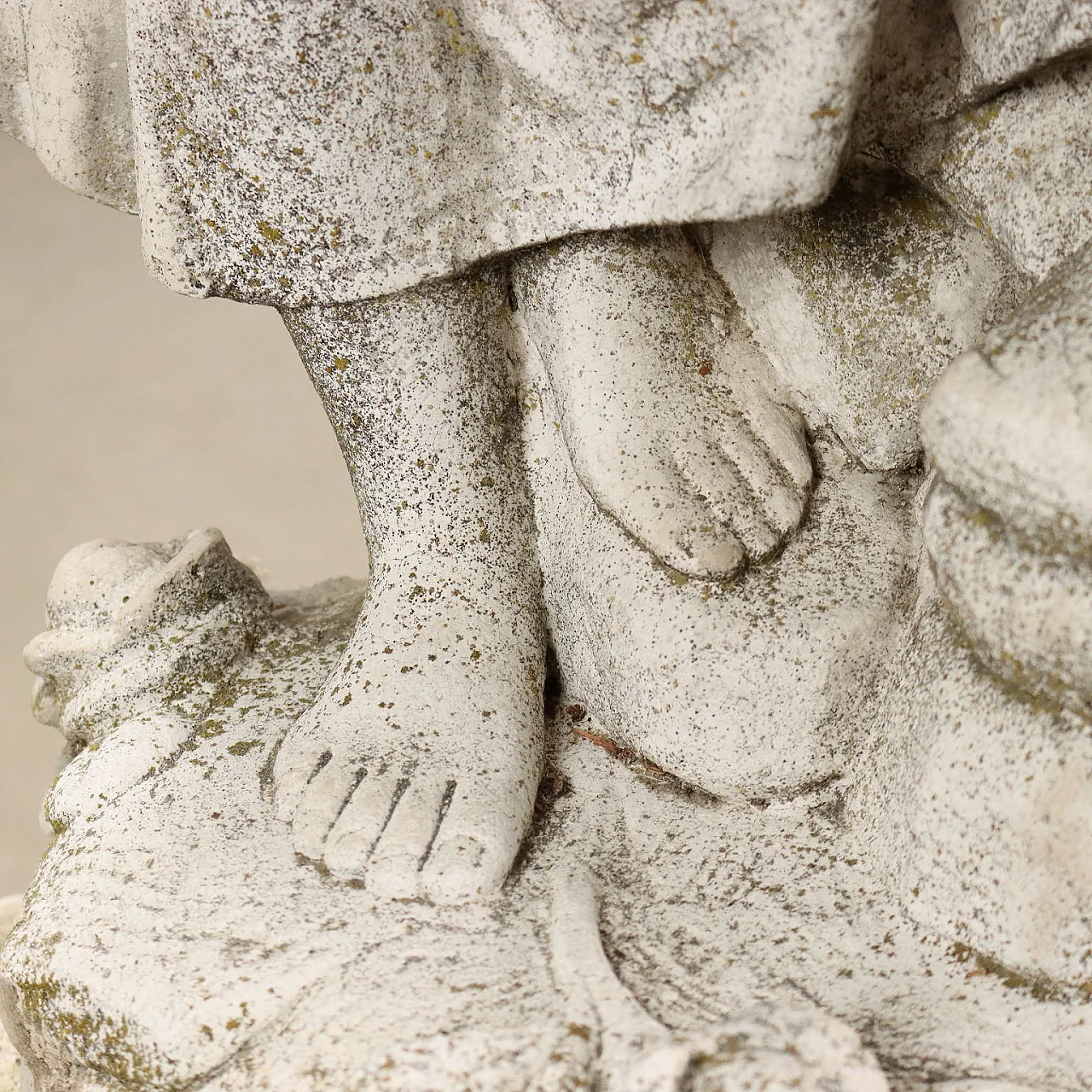 Coppia di statue di popolani in graniglia, inizio '900 7