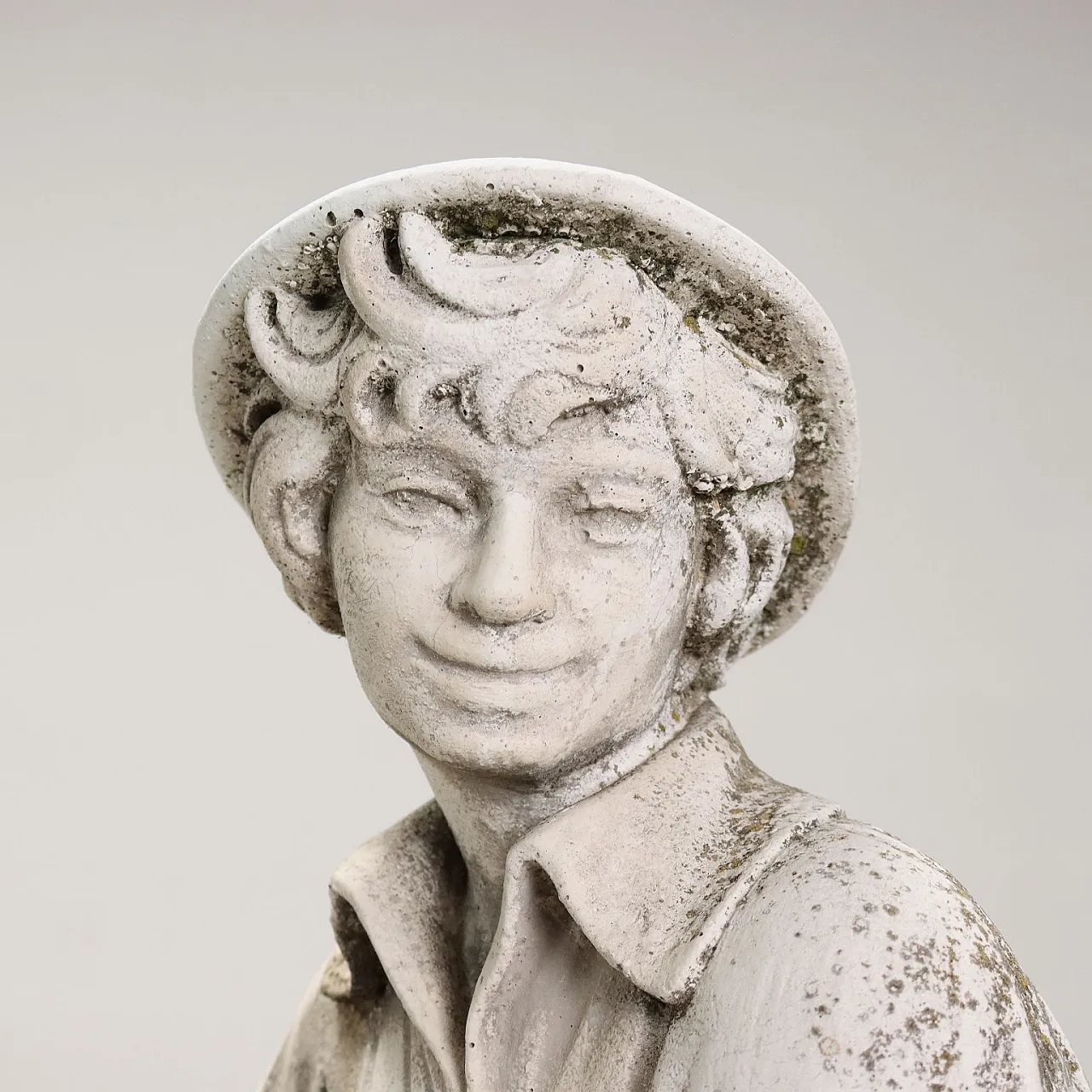 Coppia di statue di popolani in graniglia, inizio '900 9