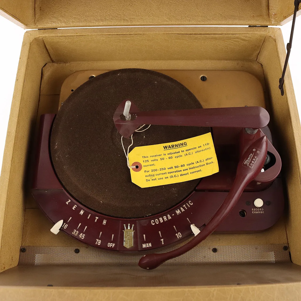 Giradischi Zenith Cobra Matic, anni '60 9