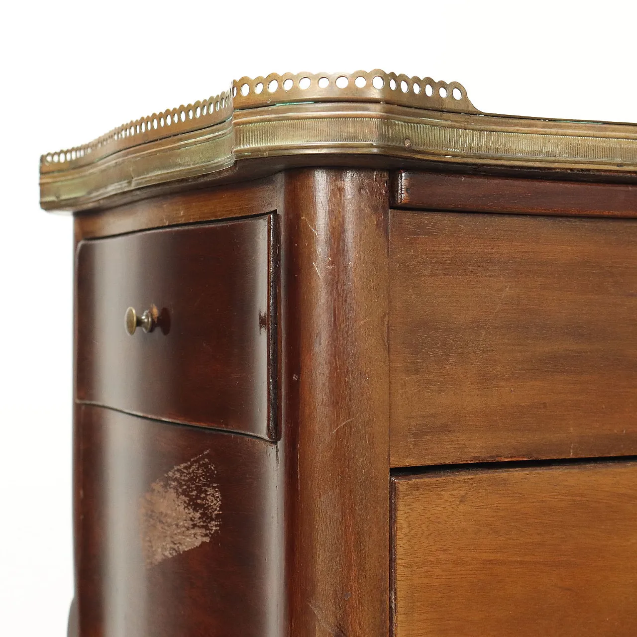 Tavolino da lavoro in mogano, primo '900 5