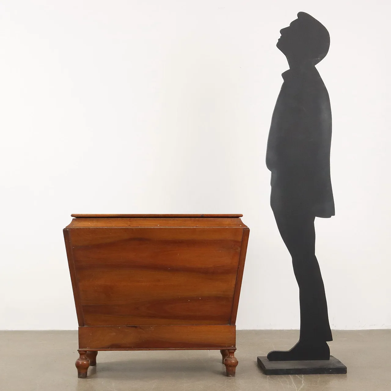 Cassapanca Luigi Filippo in noce massiccio, '800 2