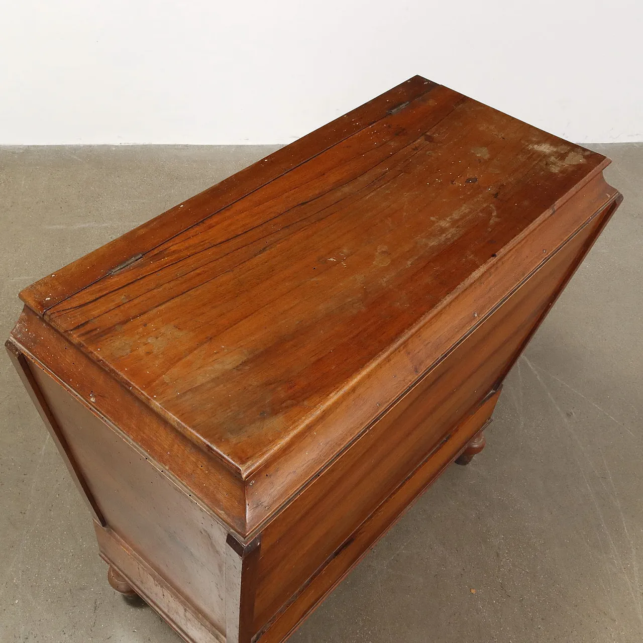 Cassapanca Luigi Filippo in noce massiccio, '800 6