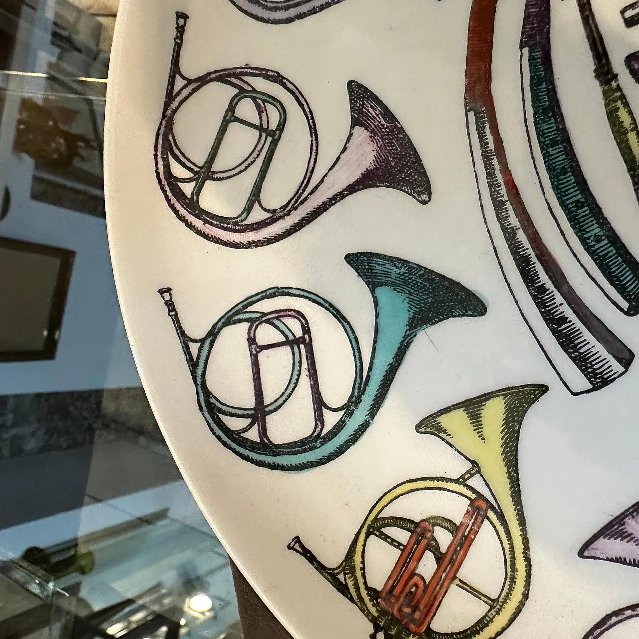 Pair of porcelain plates by Piero Fornasetti, 1960s 4