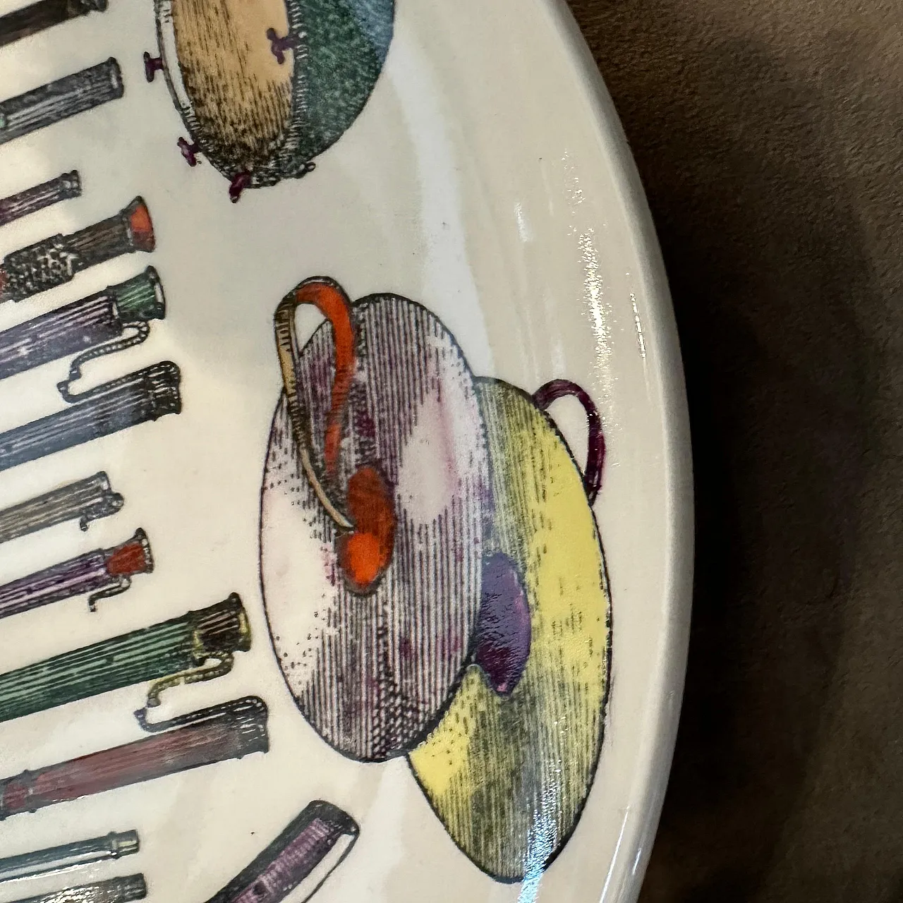 Pair of porcelain plates by Piero Fornasetti, 1960s 6