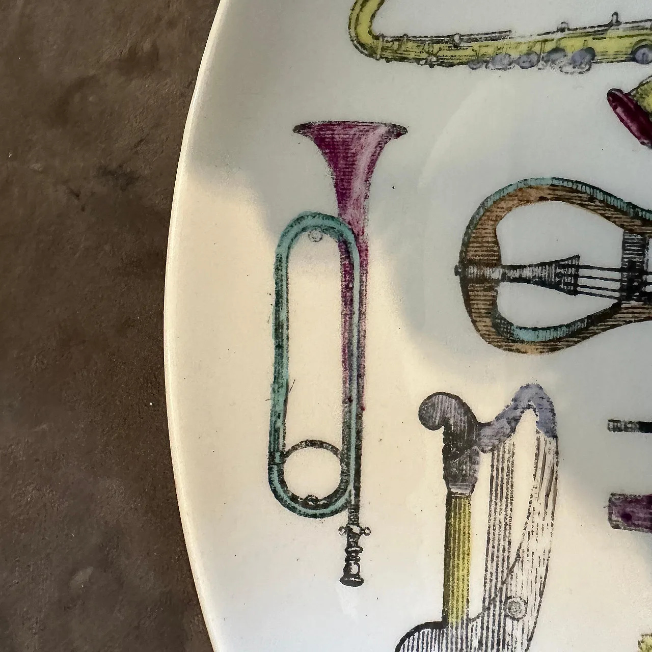 Pair of porcelain plates by Piero Fornasetti, 1960s 9