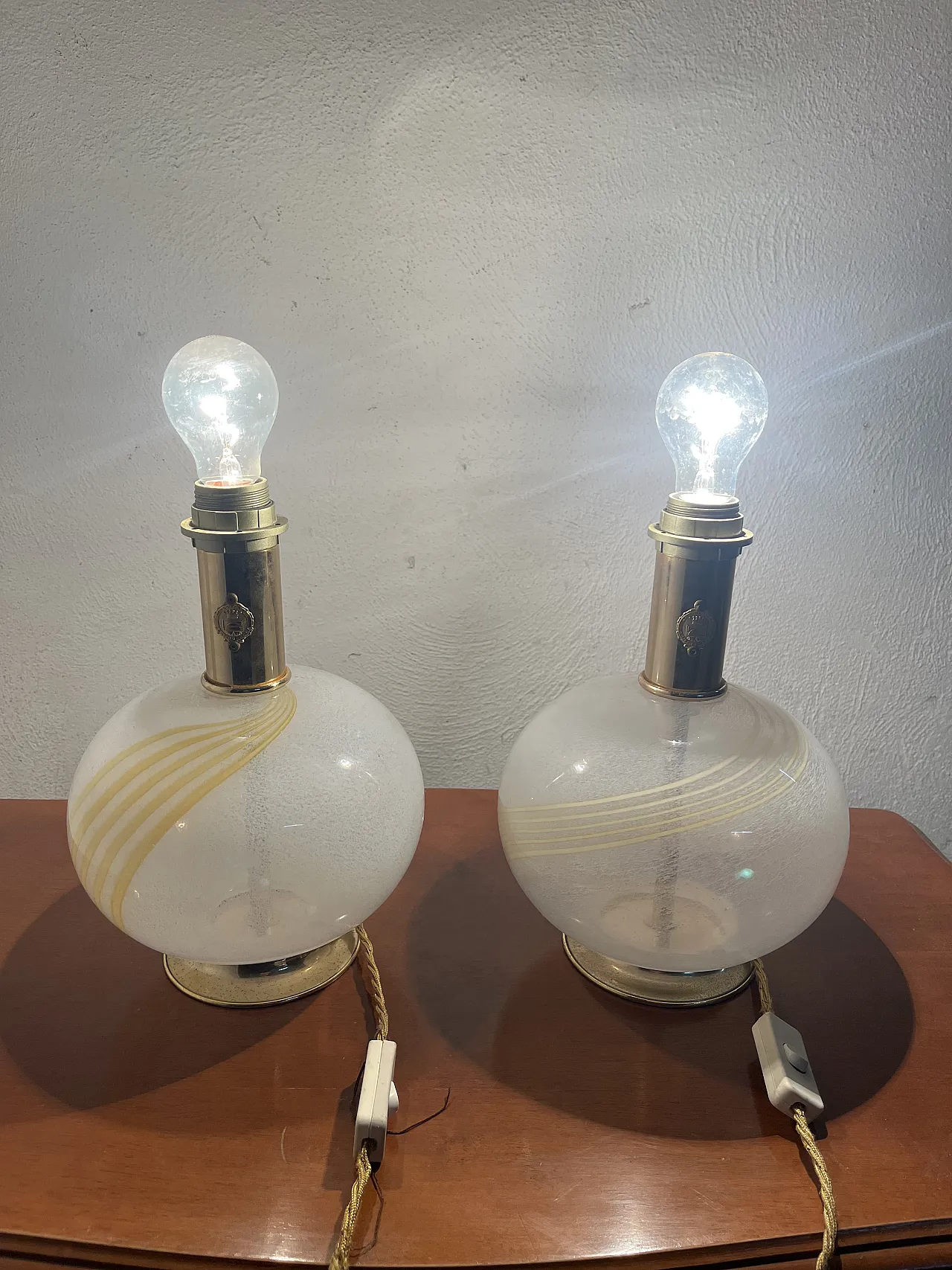 Pair of Murano lamps, 70s 1