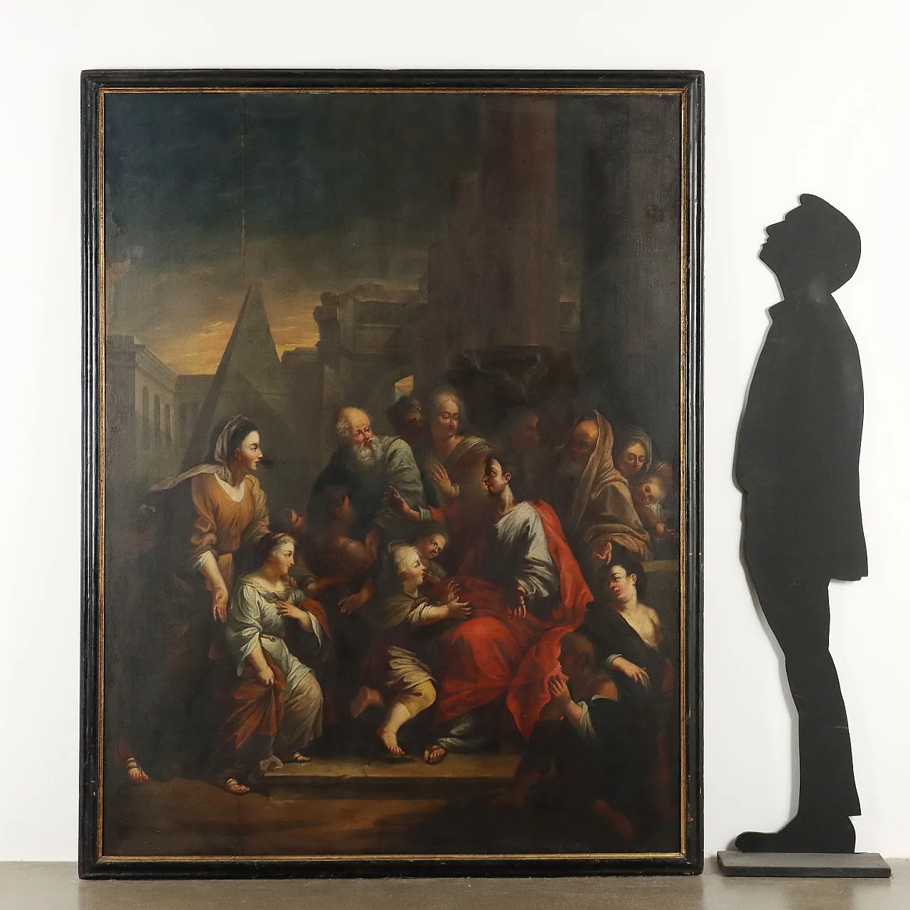 Dipinto Gesù e i Bambini, olio su tela, '700 2