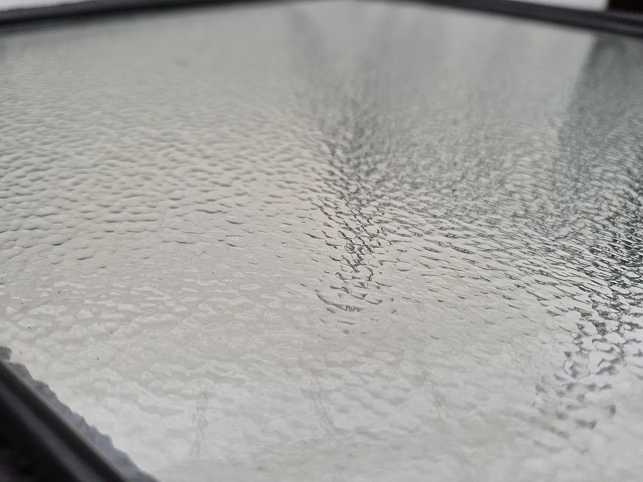 Scandinavian side table in glass, 70s 6