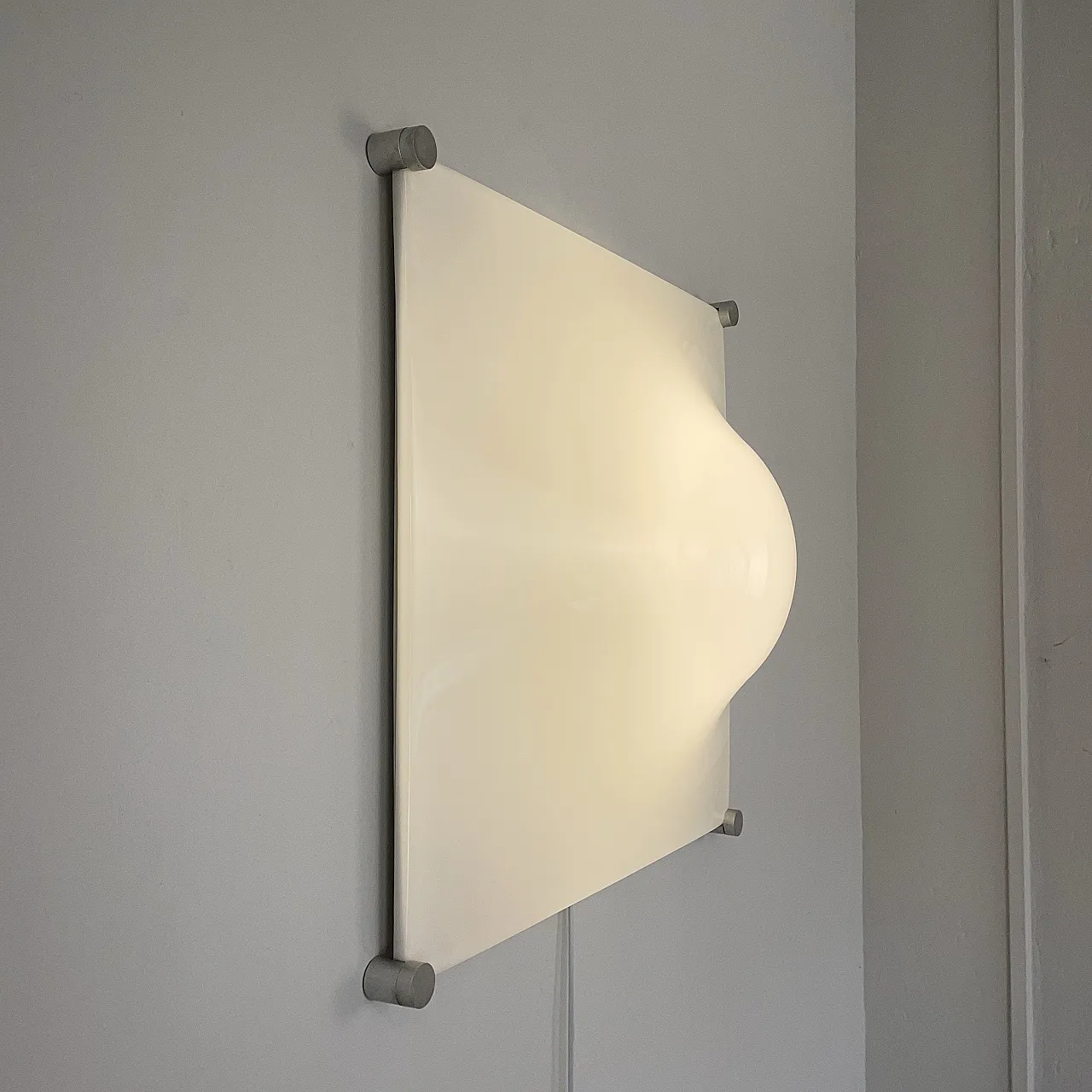Bolla wall or ceiling lamp by Martinelli (cm60x60), 1960s 1