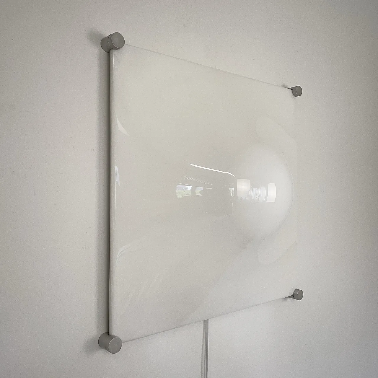 Bolla wall or ceiling lamp by Martinelli (cm60x60), 1960s 4