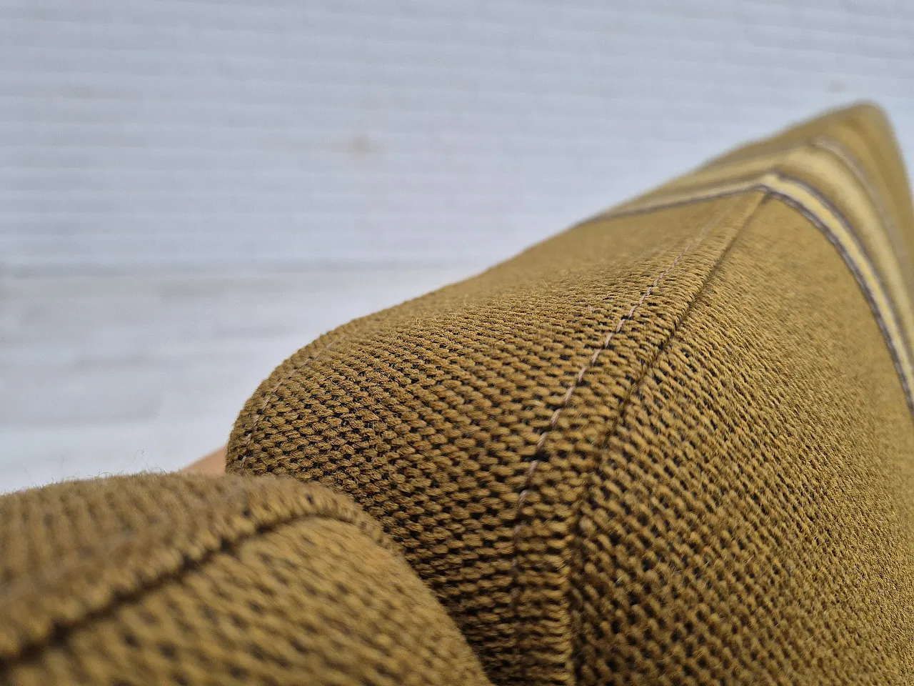 Danish 3 seater sofa furniture wool, 70s 8