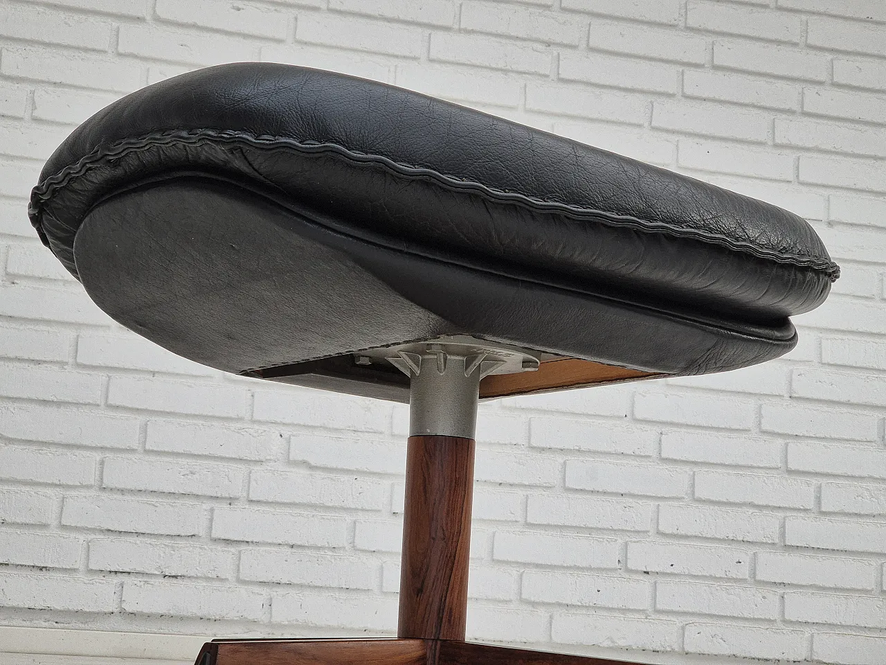 Adjustable and swivelling footstool by Madsen & Schubell, 1970s 11