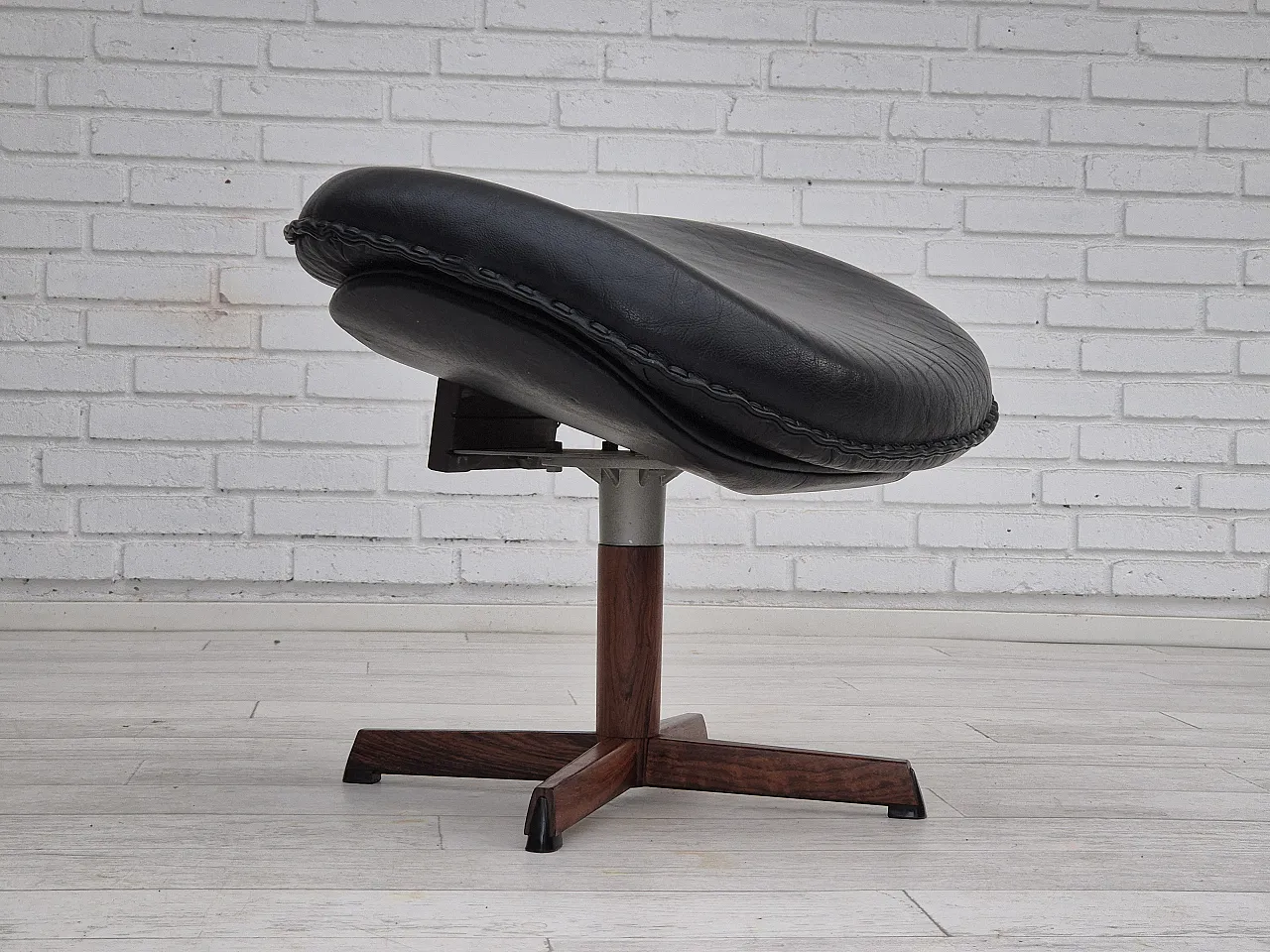 Adjustable and swivelling footstool by Madsen & Schubell, 1970s 13