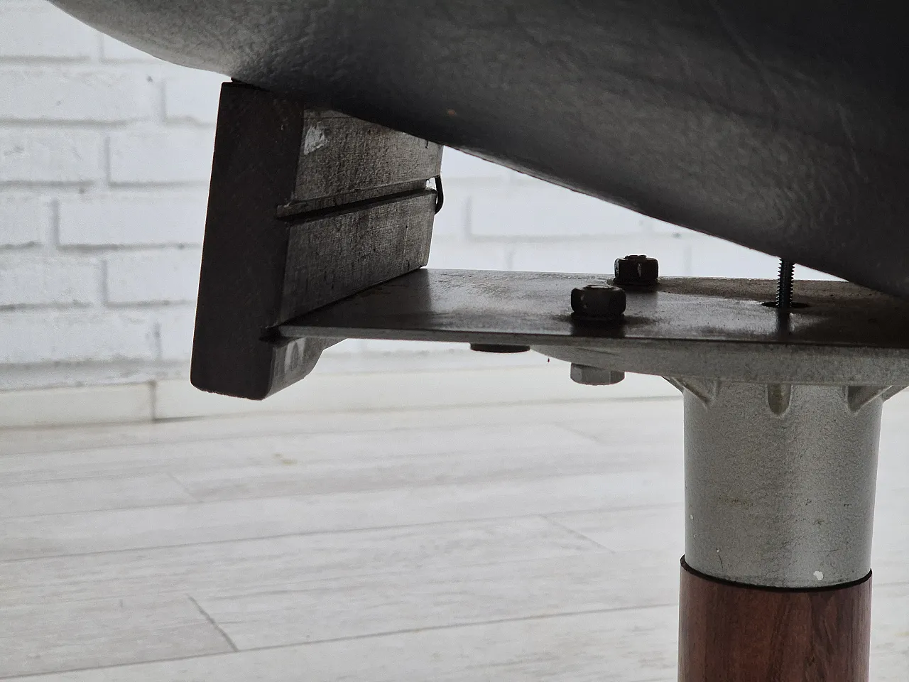 Adjustable and swivelling footstool by Madsen & Schubell, 1970s 14