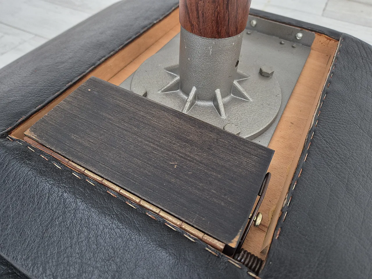 Adjustable and swivelling footstool by Madsen & Schubell, 1970s 19