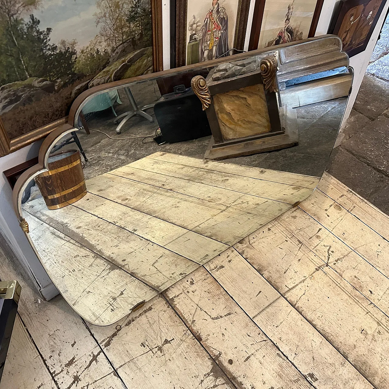 Specchio da parete orizzontale di Gio Ponti, anni '50 6