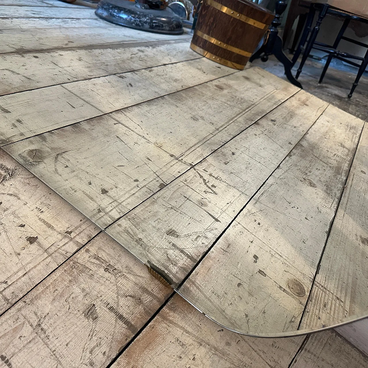 Specchio da parete orizzontale di Gio Ponti, anni '50 9