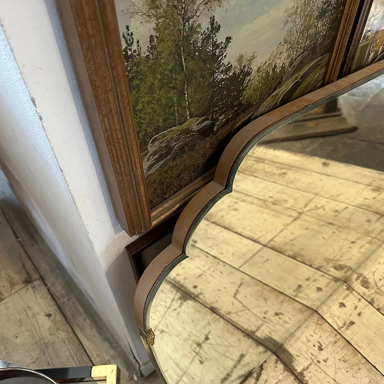 Specchio da parete orizzontale di Gio Ponti, anni '50 11