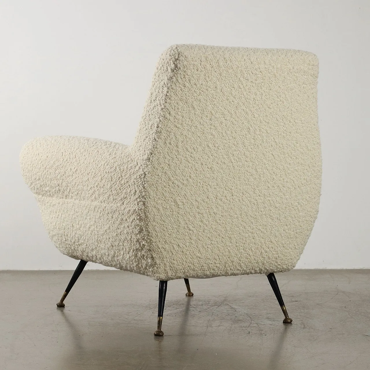 Metal and fabric armchair, mid-20th century 10