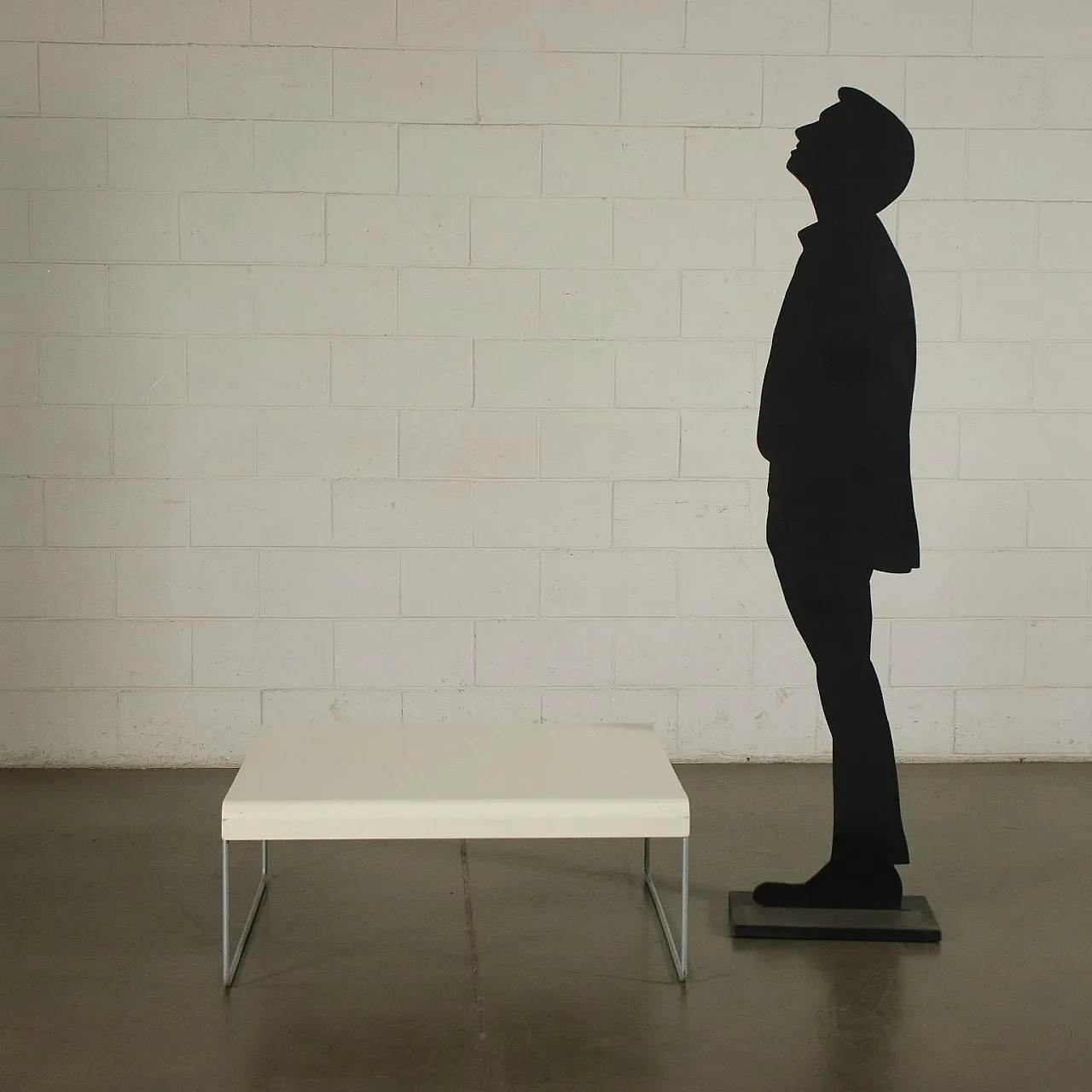 Coffee Table Zap Piero Lissoni For Cassina Metal Aluminium Italy 1990s 2