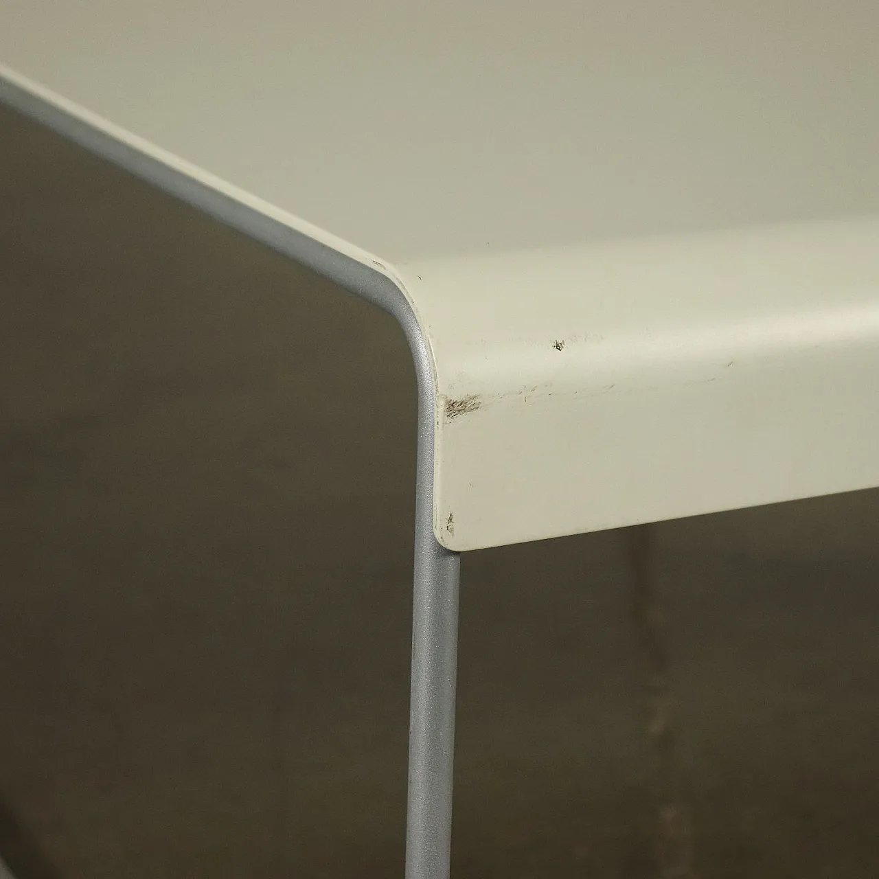 Coffee Table Zap Piero Lissoni For Cassina Metal Aluminium Italy 1990s 3