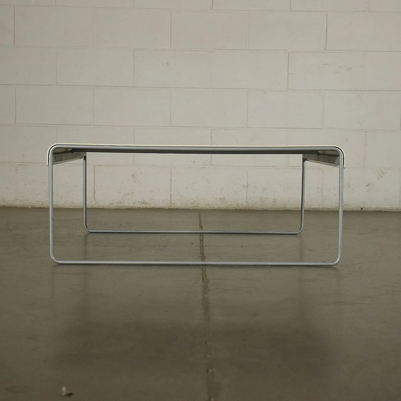 Coffee Table Zap Piero Lissoni For Cassina Metal Aluminium Italy 1990s 8