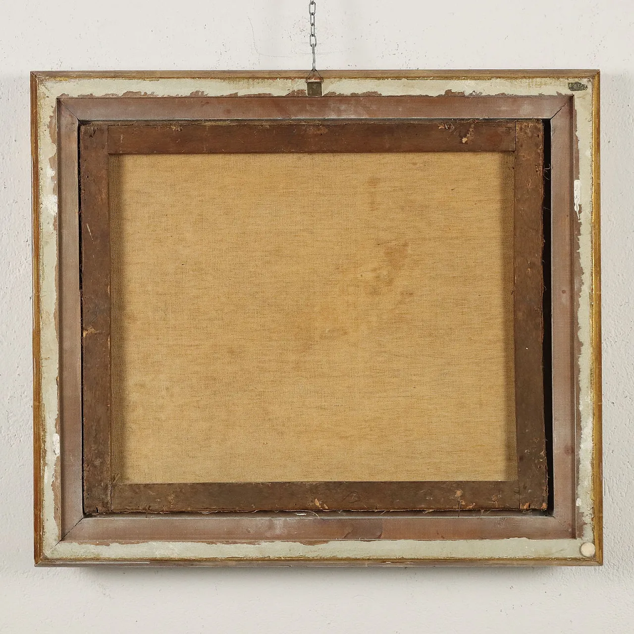 Seascape with figures, oil painting on canvas, early 19th century 8