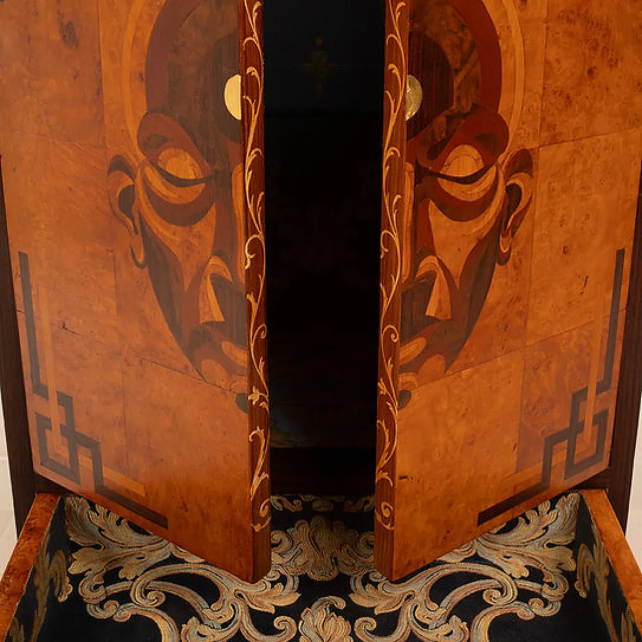 Mobiletto bar in legno di Jacques Leo per JF Gallery, anni 2000 6