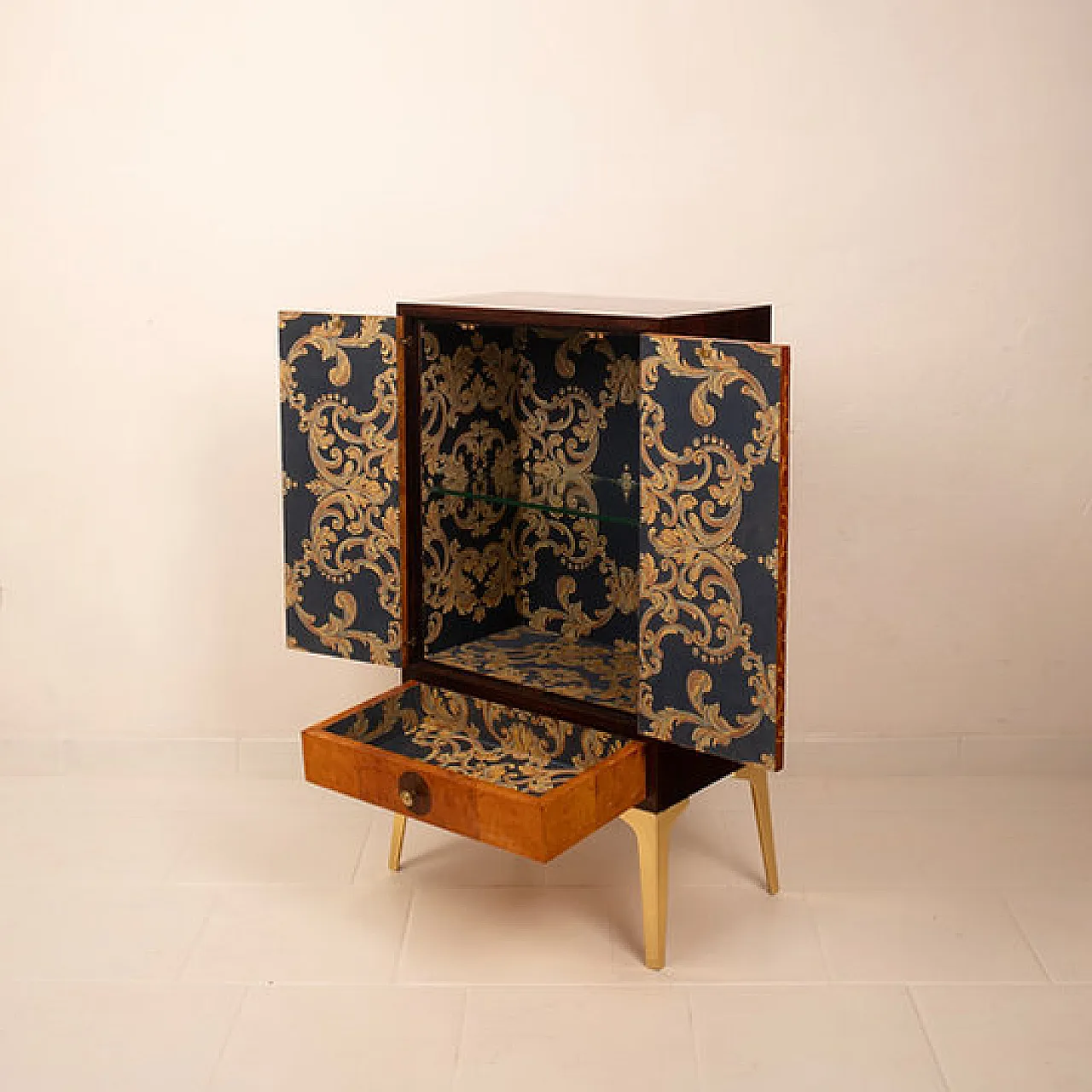 Mobiletto bar in legno di Jacques Leo per JF Gallery, anni 2000 9