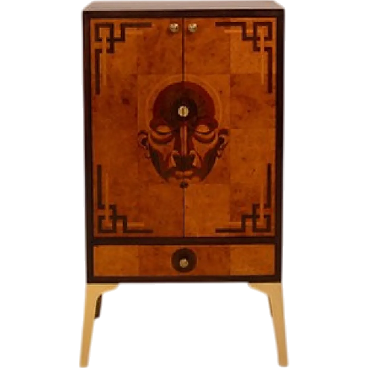 Mobiletto bar in legno di Jacques Leo per JF Gallery, anni 2000 16