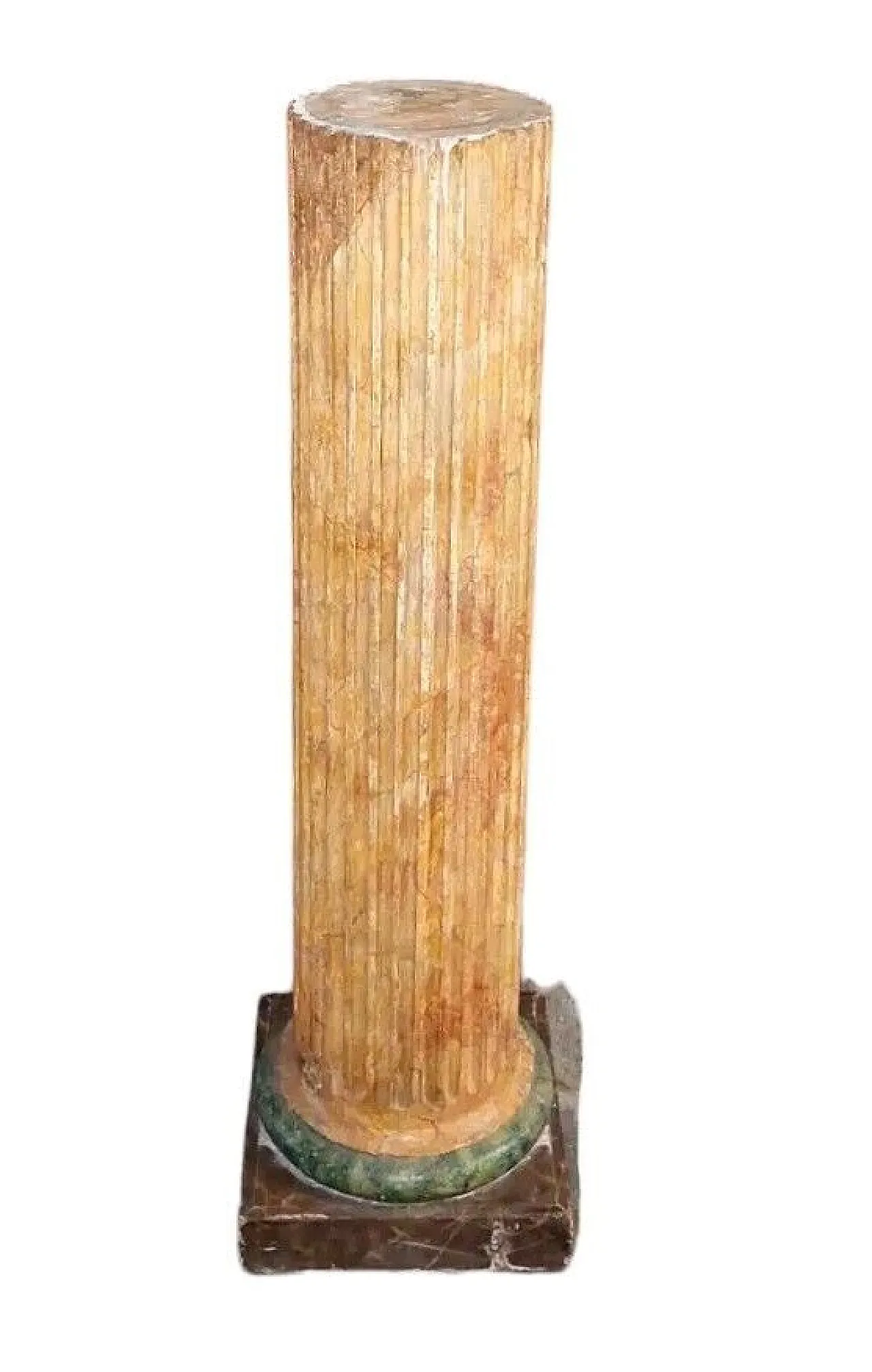 Empire column in lacquered and marbled wood, early 19th century 12