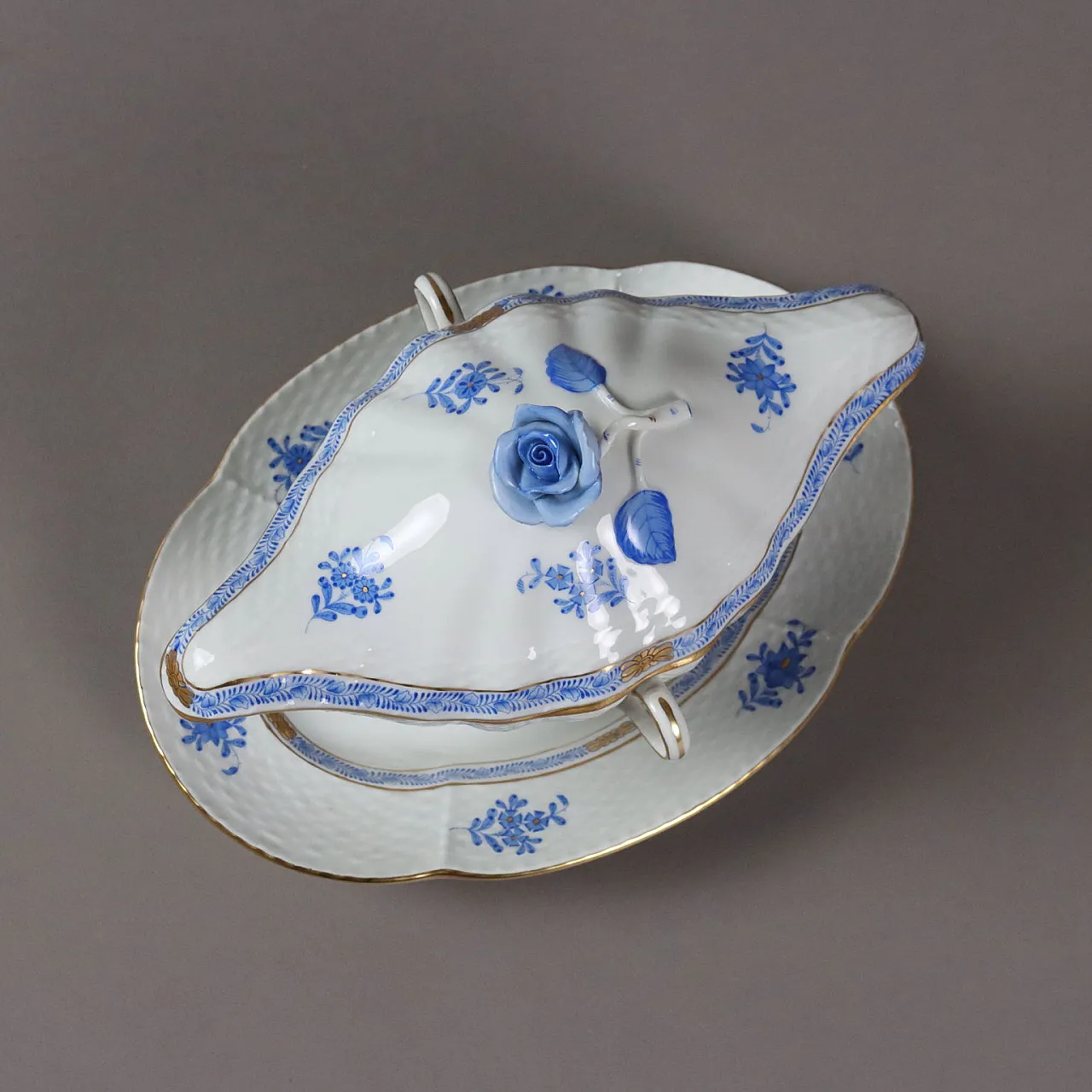 Servizio di piatti Herend in porcellana  per candida Tupini, '900 9