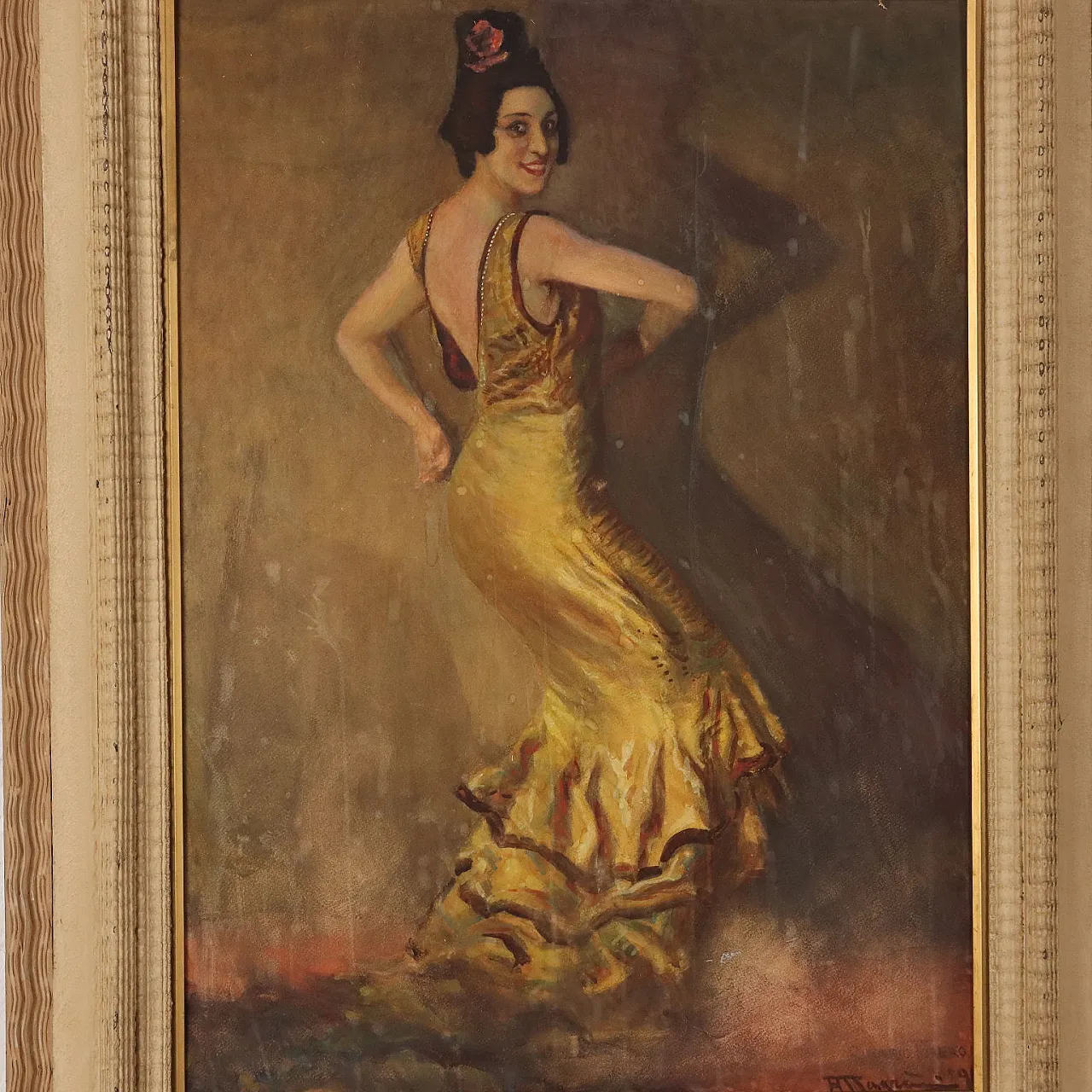 Adolfo Magrini, Ballerina, mixed media on cardboard, 1896 3