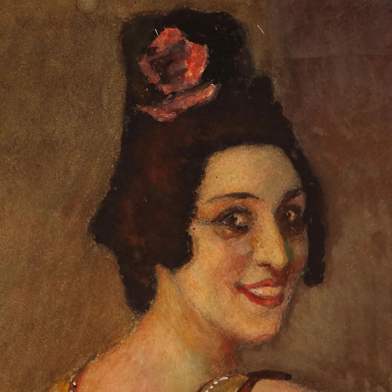 Adolfo Magrini, Ballerina, mixed media on cardboard, 1896 5