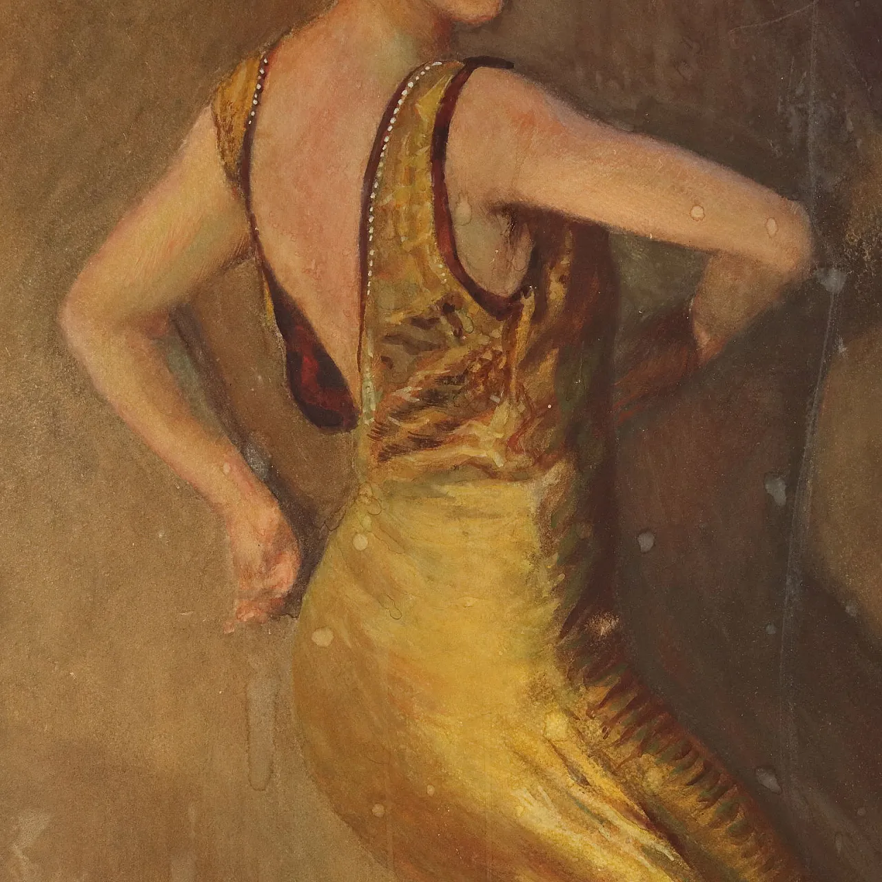Adolfo Magrini, Ballerina, mixed media on cardboard, 1896 6
