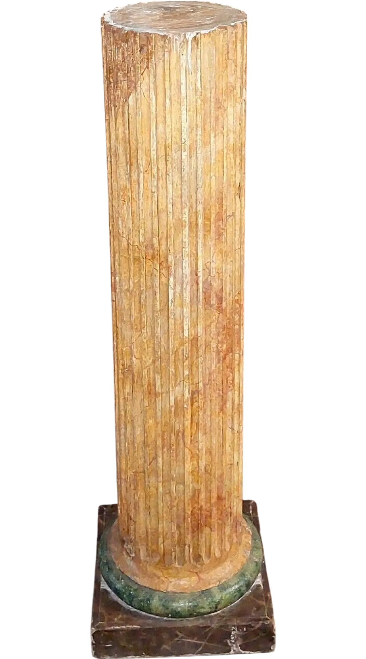 Empire column in lacquered and marbled wood, early 19th century 14