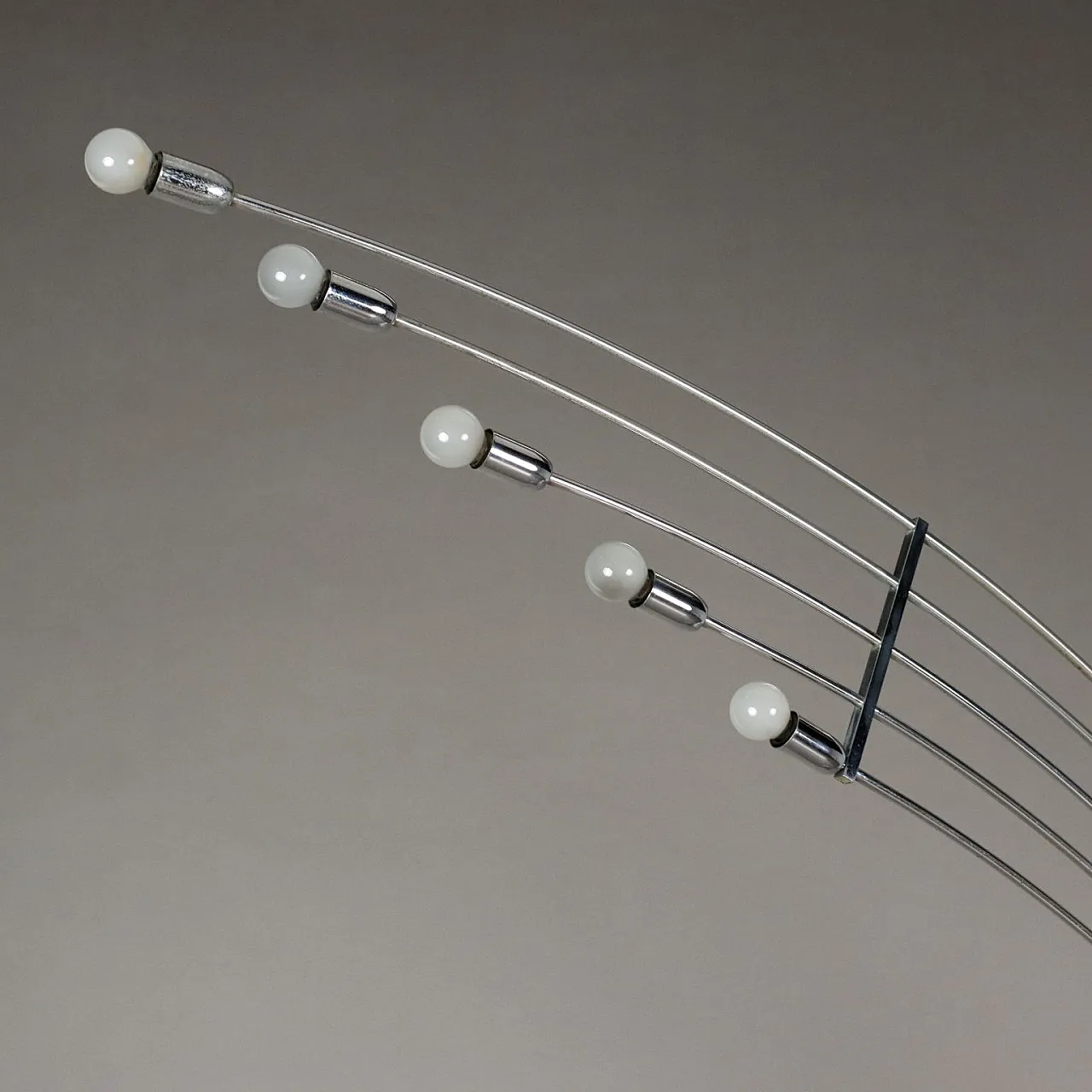 Lampada da terra in alluminio e metallo, fine '900 8