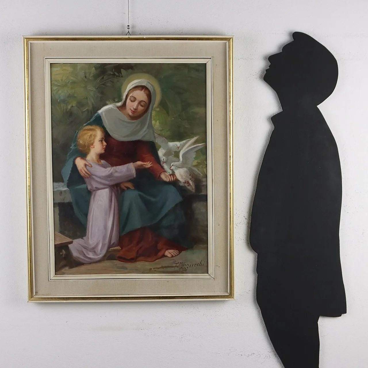 Francesco Mazzucchi, Madonna with Child, oil painting on hardboard 2