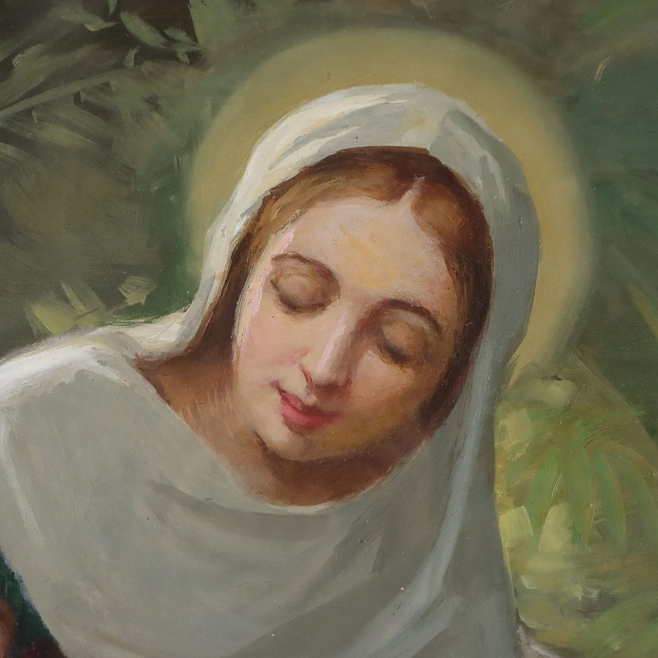 Francesco Mazzucchi, Madonna with Child, oil painting on hardboard 4