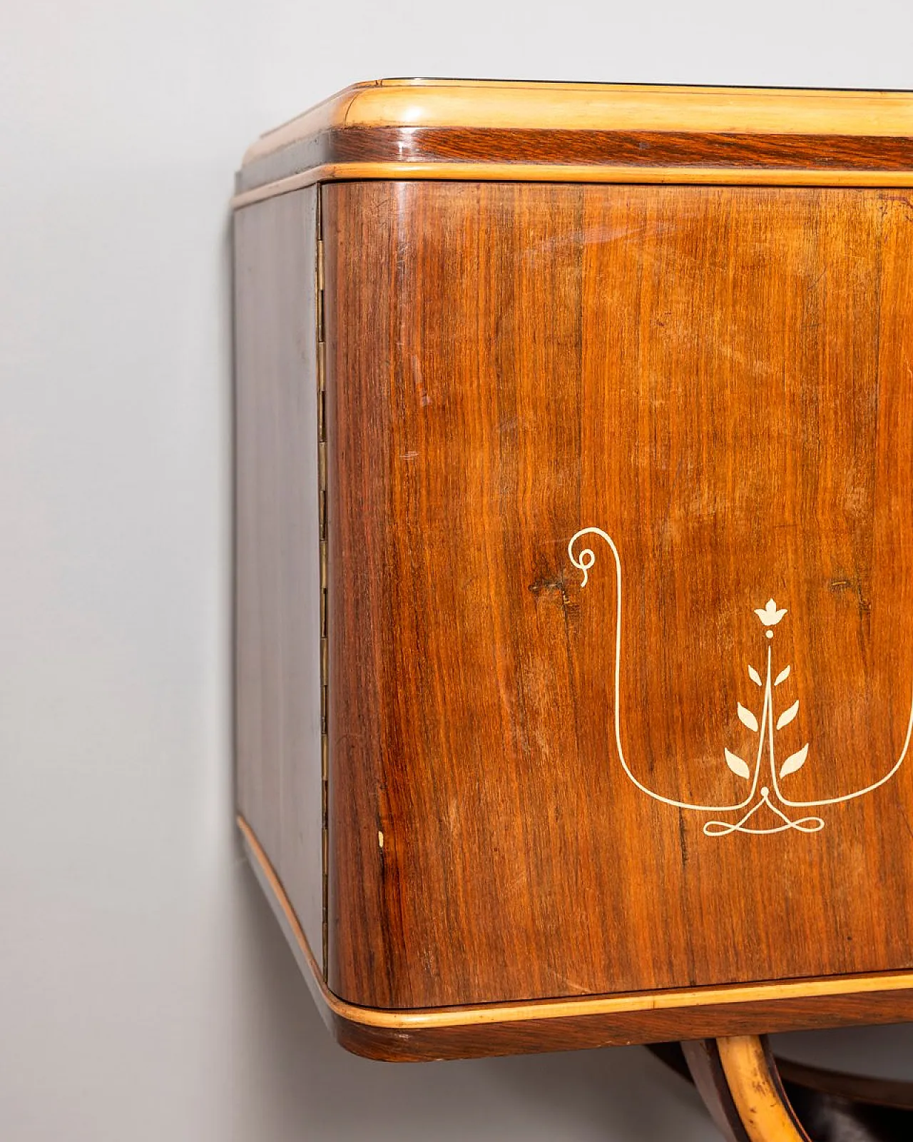 Credenza in legno e vetro, anni '30 6