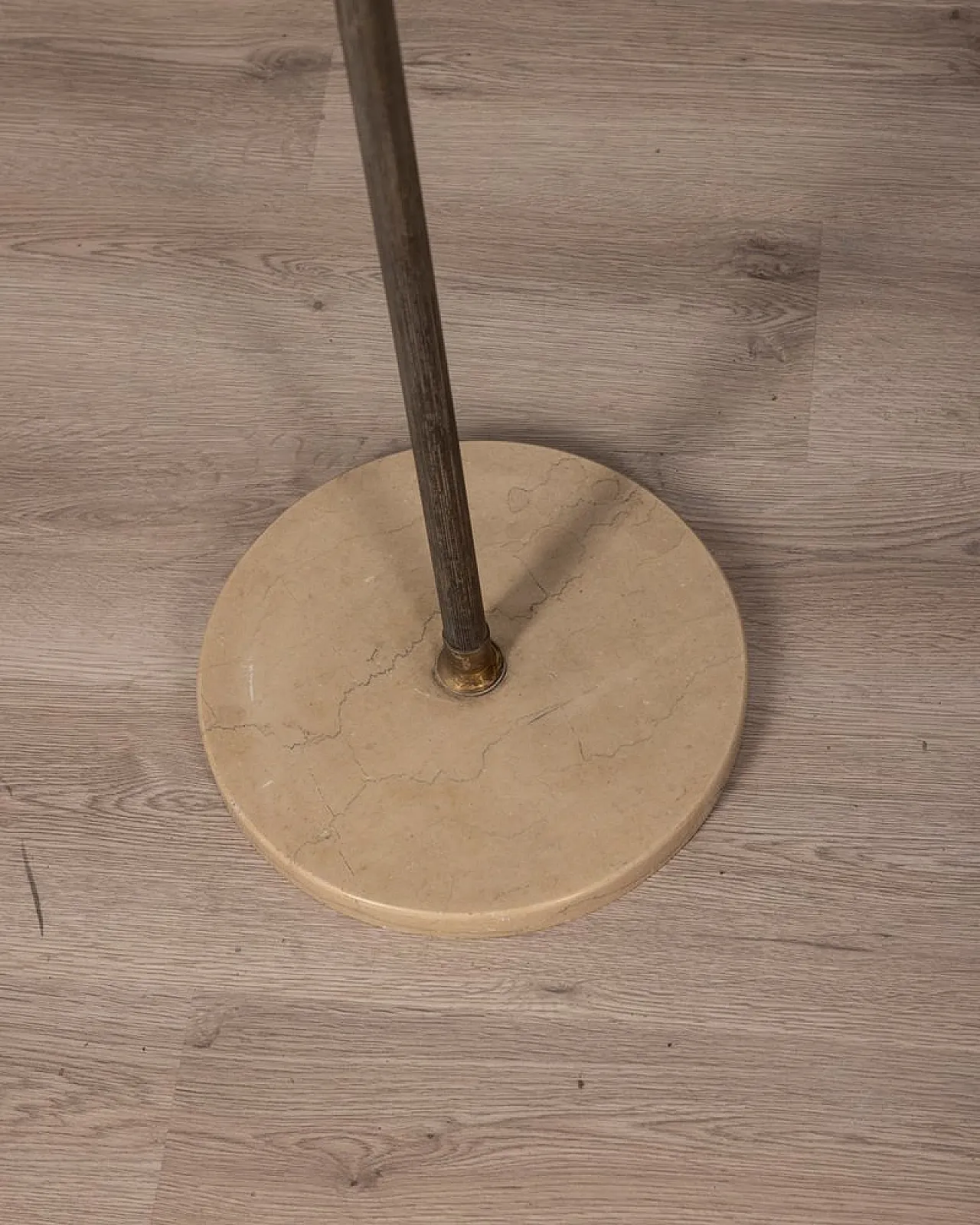 Attaccapanni in marmo, ottone e legno, anni '60 8