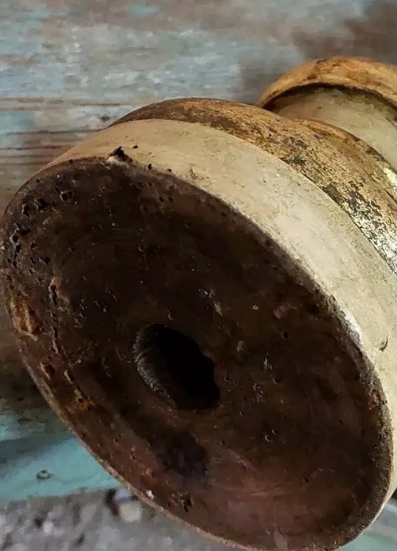 Candeliere in legno laccato e dorato, primo '800 4